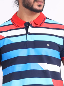 Camiseta de algodón 100% mercerizado Premium a la moda, Media manga de ajuste Regular para cuello de Polo, ropa informal cómoda y elegante para - Product Image 3