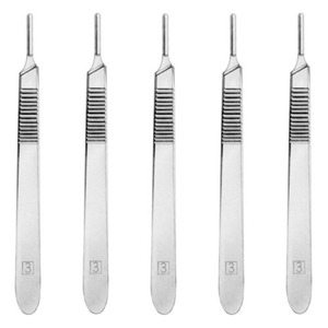 Modelo de alta demanda NO. Soporte de cuchilla quirúrgica de acero inoxidable 4 Fuente de alimentación manual Bisturí con mango BP con características de alta demanda - Product Image 1
