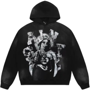 Sudadera con Capucha Extra Grande de Primera Calidad, Estilo Hip Hop, Lavado Ácido, Vintage, de Algodón y Felpa para Hombre - Product Image 3