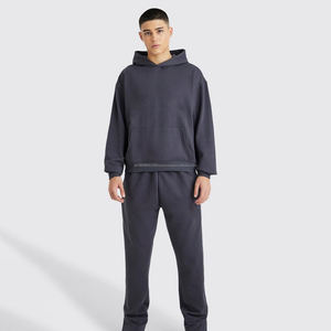 Conjunto de Sudadera con Capucha y Pantalones de Chándal Estampados de Alta Calidad 100% Algodón para Hombre con Capucha, Ropa Masculina - Product Image 1