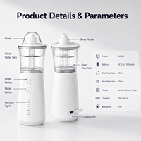 Système d'irrigation nasale portable OEM ODM, double réservoir, nettoyeur de nez, IPX7, rechargeable par type C, 3 modes, kit de rinçage nasal pour la maison et les voyages