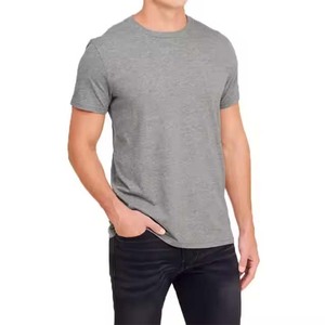 100% algodón hombres poliéster en blanco camiseta Unisex marca personalizada camisetas lisas al por mayor para impresión - Product Image 6