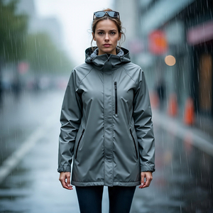 Extérieur Hiver Camping Randonnée Femmes Soft Shell Vestes Tricoté Coton Doublure Coupe-Vent Imperméable Pleine Fermeture Éclair Haute Qualité - Product Image 4