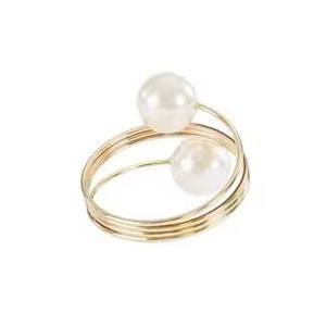 Anillo para Servilletas de Aluminio Dorado con Diseño en Relieve, Ecológico y Duradero, para Decoración de Mesa de Comedor en Bodas y Fiestas - Product Image 6