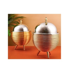 Made of Metal Round <b>Food</b> Warmer Casserole Equipment Home Decoration <b>Food</b> Warmer Chaffing Dishes for Hotel Supplies - Product Image 5