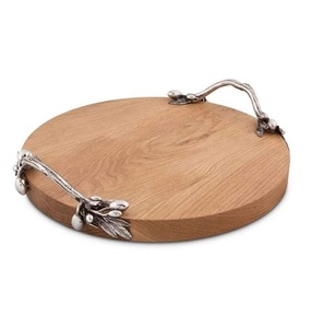 Bandeja de madera de la mejor calidad con mango de metal, diseño vintage, bandeja de madera de gran tamaño para servir, la bandeja de madera más vendida - Product Image 3