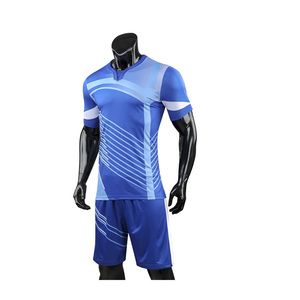 Uniforme de fútbol unisex, kit completo de ropa de equipo de sublimación con cuello de costilla 7on7 - Product Image 3