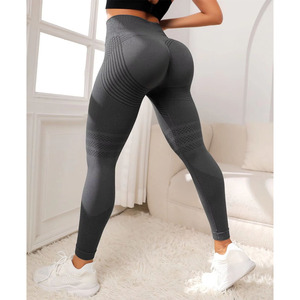 Leggings de yoga taille haute pour femmes avec tissu de taille élastique respirant à séchage rapide contrôle du ventre sans couture pour les femmes - Product Image 5