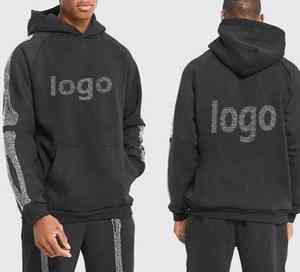 ชุดวอร์มกางเกงซับเหงื่อติดพลอยเทียมระบายอากาศได้ดีแห้งเร็วเป็นมิตรต่อสิ่งแวดล้อมสำหรับฤดูหนาว - Product Image 3