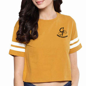 Top corto de yoga para mujer, camisetas ajustadas con diseño de hombro caído con decoración de agujeros, la mejor calidad para ropa de verano con patrón personalizado - Product Image 4