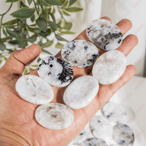 Piedras de la Llegada de la Luna Arcoíris Ovaladas Hechas a Mano Ecológicas Feng Shui Gemas Religiosas Decoración para Meditación - Product Image 2