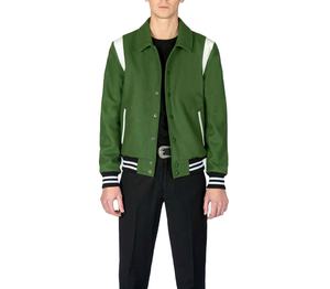 Veste universitaire personnalisée avec logo pour hommes, taille plus, broderie, fermeture à boutons, vente en gros, vestes unies pour hommes, veste d'hiver 2026 - Product Image 2