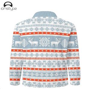 Sweat-shirt de Noël à sublimation intégrale, polyester/coton, écologique, séchage rapide, tissu polaire doux, motif festif, hiver - Product Image 6