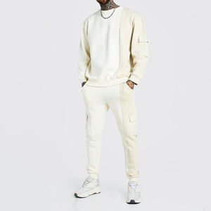 ชุดวอร์มผ้าฝ้าย100% สำหรับผู้ชายชุดวอร์มพิมพ์ลายพัฟดีไซน์ใหม่2025ออกแบบโลโก้ได้ตามที่ต้องการ - Product Image 1