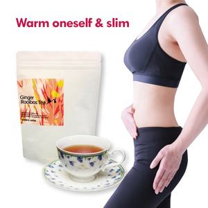 Thé aux herbes au gingembre biologique Santé et minceur Décaféiné Fabriqué au Japon Emballage en vrac - Product Image 1