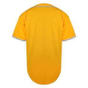 Mens Button Down Short Sleeve <b>Baseball</b> Jersey Printed Knitted Fabric Uniforms <b>Baseball</b> Jersey - Product Image 3