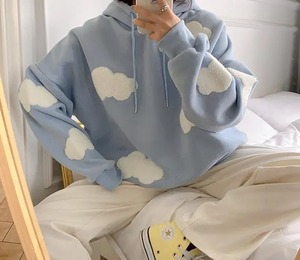 Sweat à capuche personnalisé à pull-over délavé à l'acide costumes de jogging brodés et sweat à capuche pour femmes ensemble - Product Image 3