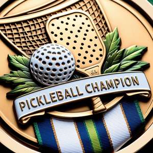 Medallas de Pickleball de metal de acero de latón acrílico personalizadas impresas UV para eventos de caridad y recaudación de fondos Entrega más rápida - Product Image 4