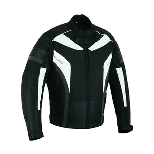 Diseño personalizado negro Hi-Vis amarillo chaqueta de moto a prueba de viento para los hombres Touring protección impermeable motocicleta chaquetas textiles - Product Image 4