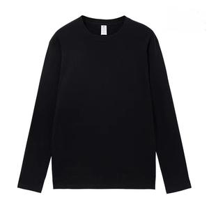 T-shirt pour homme en gros, manches longues, coton lourd, sérigraphie, impression de logo personnalisé, t-shirt à manches longues pour homme - Product Image 1