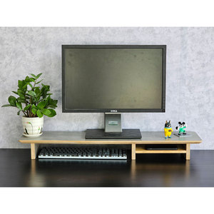 100x20x10cm Plywood Silver Computer Monitor <b>Stand</b> MS68018 Melamine Tabletop for 24 Inch <b>Screens</b> 90 Degree Tilt Angle New Product - Product Image 5
