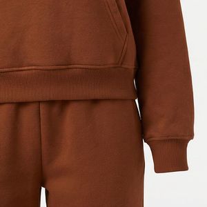 Ensemble de jogging de haute qualité, 100% coton, survêtement personnalisé, antistatique, respirant, pour femmes, vêtements de sport - Product Image 5