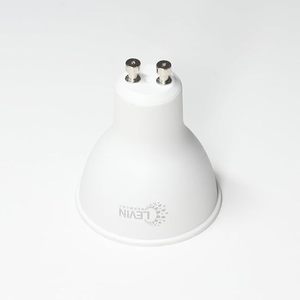 Levin 6W GU10 Lámpara LED 6500K Luz diurna 540 Lúmenes Sin parpadeo No regulable IP20 SMD LED CRI>80 Cuerpo de PVC 2 años Hogar residencial - Product Image 2