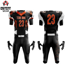 Maillot de football américain sur mesure en gros, haute qualité, 100 % polyester, respirant, séchage rapide, impression par sublimation, service OEM - Product Image 5