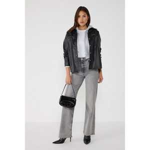 Chemise décontractée en similicuir avec logo sur le devant - Product Image 1