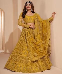 Precio al por mayor Georgette bordado secuencia trabajo Lehenga Choli con Dupatta XL tamaño seda y algodón ropa de fiesta para boda ApparelGarment - Product Image 3