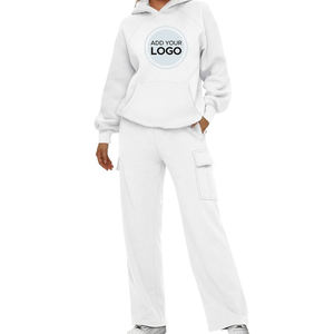 Survêtement pour hommes 2 pièces sweats à capuche décontracté Jogging Gym survêtements hommes 100% coton polaire survêtement commandes en gros survêtement - Product Image 6