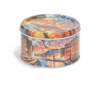 1.2L Afremov River Design caja metálica redonda Ø 140x90mm - Product Image 2