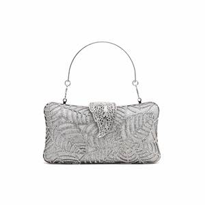 Women's <b>Silver</b> Bridal <b>Clutch</b> - Product Image 3