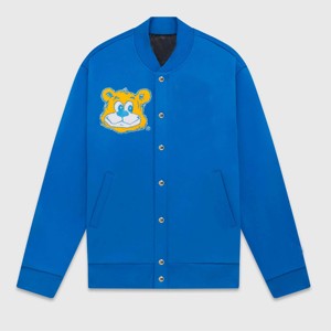 Stylish Men's Fleece Varsity <b>Jacket</b> Durable and <b>Warm</b> Ideal for Outdoor Activities and Layering - Product Image 4