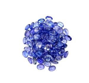 พลอยแทนซาไนต์ธรรมชาติทรงรีขนาด5x7มม. สำหรับทำเครื่องประดับหินคุณภาพสูงปรับเทียบแทนซาเนียโดยผู้ค้าส่งชาวอินเดีย - Product Image 6