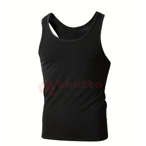 Qualité supérieure dernier Style sans manches hommes débardeur 2025 nouveau Design personnalisé respirant grande taille entraînement Gym hommes débardeur - Product Image 3