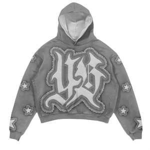 2025 Trending Men Streetwear Sets High Quality Wholesale Custom 100% Cotton Hooded Applique Oversized Winter Tracksuits - Product Image 2
