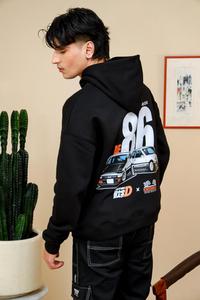 Sudadera de gran tamaño Unisex con capucha personalizada, diseño de personajes impresos para hombres y mujeres, ropa de calle bordada para invierno - Product Image 3