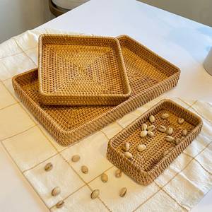 Plateau de service en mosaïque en marbre avec incrustation de nacre Décoration de table à manger Boho moderne Cadeau de maison rustique - Product Image 3