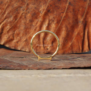 Premium 0,3 Ct Baguette Cut Lab Grown Solitaire CVD Diamond Band en oro amarillo de 14K Boda y regalo de aniversario para su BulkLot - Product Image 5