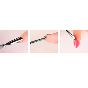 MORGANS INDUSTRIES - Empujador de Cutículas Profesional de Acero Inoxidable de Doble Punta para Manicura y Pedicura, Resistente al Óxido - Product Image 4