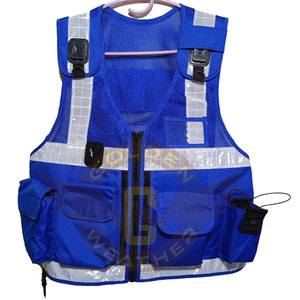 Chaleco de Seguridad Reflectante de Alta Visibilidad para la Comunidad, Chaleco de Seguridad con Cremallera Delantera, Bolsillos Multifuncionales, Chaleco Táctico - Product Image 1