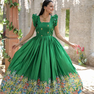 ชุดใส่แฟนซีพิมพ์ลายดิจิทัลผ้าไหมโดลาล่าสุดจากนักออกแบบ - Product Image 1