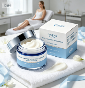 Crema Facial Azul de Cobre para Recuperación, Iluminación, Reafirmación e Hidratación, Marca Privada para Uso Doméstico - Product Image 5