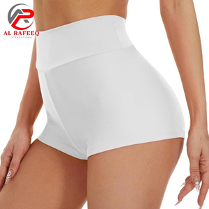 Shorts de jogging pour femmes à taille haute personnalisés, respirants, en polyester, pour la course à pied, la salle de sport, le yoga, le vélo, avec logo personnalisable - Product Image 2