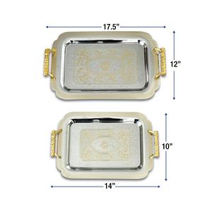 การปรับแต่งถาดเสิร์ฟสำหรับราคาขายส่งที่มีคุณภาพที่ดีที่สุดอลูมิเนียมถาดเสิร์ฟอาหารที่มีการจัดการในราคาถูก - Product Image 2