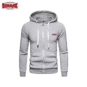 2025 nouveauté hommes sweat à capuche en coton biologique Logo personnalisé brodé fermeture à glissière respirant bouffée impression pour sweat - Product Image 3