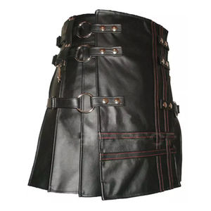 กระโปรงสั้นหนังผู้ชายยาวปกติใส่สบายสไตล์ใหม่ขายดี - Product Image 4