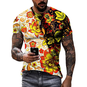Camisetas estampadas de ropa de calle informal ligera y duradera, camisetas de algodón y fibra de bambú para hombre de Pakistán - Product Image 4