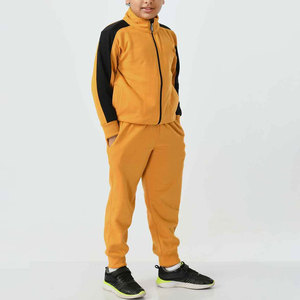 Combinaison jogger et haut douillet doublé en polaire pour les jours d'hiver Survêtement pour enfants Tenue élégante à manches longues avec ourlets côtelés - Product Image 2